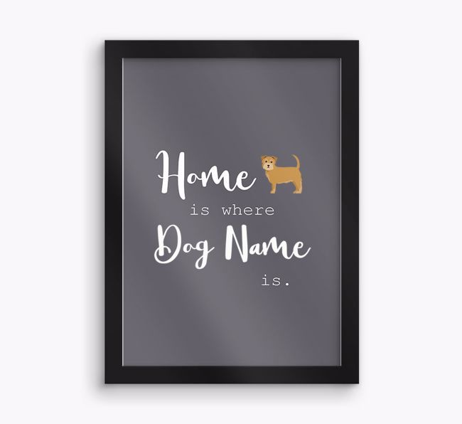 'Home Is Where' Print with {breedFullName} Icon